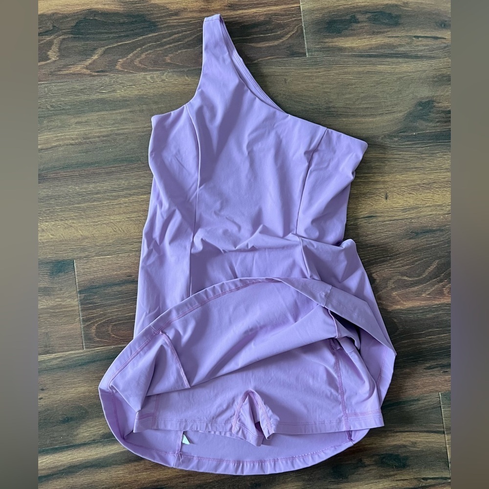 Outdoor Voices One Shoulder Exercise Dress Women’s Size Medium Workout Lavender - Picture 3 of 7